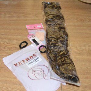 New KETHBE Ponytail Extension 24 inch Long Body Wave Clip In Ponytail ❤